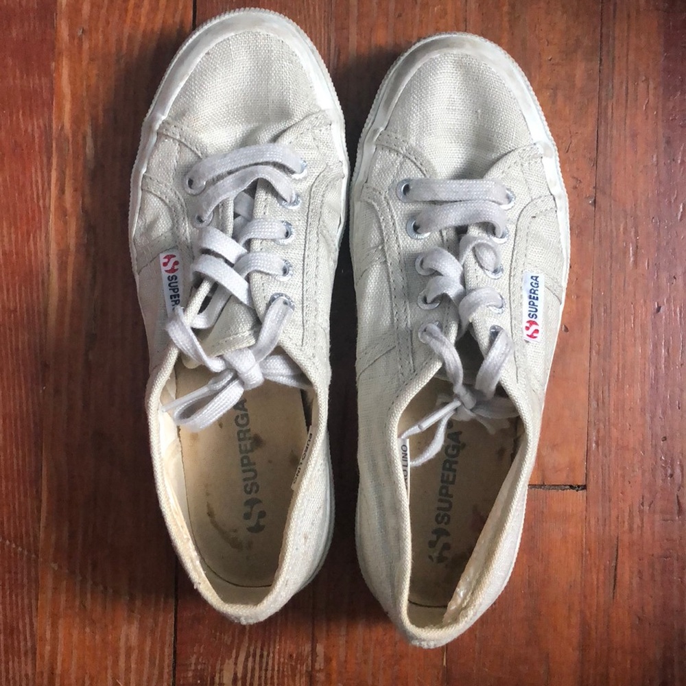 Beige Superga sneakers